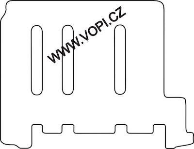 Textil-Autoteppiche Nissan Primastar 9 míst zadní sada 2003 - Autofit (3249)